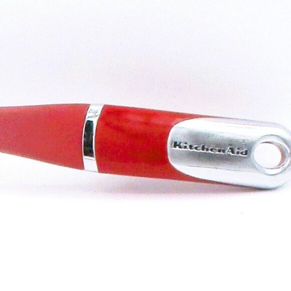 KitchenAid Red Nylon Large Serving Spoon 14" Durable Mixing Professional Utensil - Picture 3 of 3